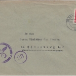 DR - 12 Pfg. Hkr. Dienstbrief 23 Brake - Oldenburg 12.4.45