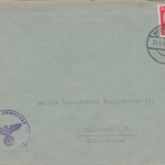 DR - 12 Pfg. Hkr. Dienstbrief Westerstede - Oldenburg 23.4.45 !! ohne Inhalt