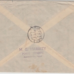 Ägypten - 40 Mill König Fuad u.a. Einschreibebrief Alexandrien Assel Stade 1934