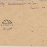 DR - 50 Pfg. Nothilfe Wappen II Einschreibebrief Kirchheim Teck - Nürtingen 1927