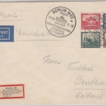 DR - IPOSTA 1930 Herzstück Luftpost Einschreibebrief SST Berlin 13.9.30