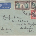Neuseeland - 2x2+1 P. 184-1940 Tasman Cook Luftpostbrief Wellington 1940