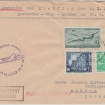 Niederlande - KLM Erstflug Amsterdam Ankara Zuleitungspost DDR Dresden 1956