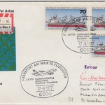 BRD - 3x70 Pfg. Jugend Schiffe Luftpost Einschreibebrief n. SPANIEN Frankfurt