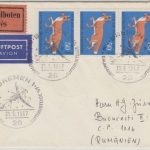 BRD - 3x50 Pfg. Jugend Fuchs Luftpost Eilbrief n. RUMÄNIEN SST Bremen 1967 n.