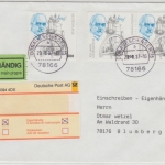 BRD - 3x300 Pfg. 100 J. Dieselmotor Einschreiben Eigenhändig Donaueschingen 1997