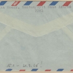 BRD - 4x20 Pfg. Söderblom Luftpostbrief n. SÜDAFRIKA Rantum Sylt Saxonwold 1966