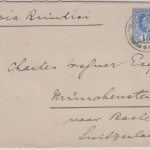 Ceylon - 15 C. Edward VII. Brief i.d. SCHWEIZ Colombo - Münchenstein 1907