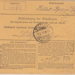 DR - 2x1,25+1 M. Reichspostamt Wertpaketkarte Mannheim - Heuberg 1921