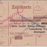 DR - 7 1/2+10 Pfg. Germania Nachnahmekarte Waldshut Karlsruhe 1917 Retoruvermerk