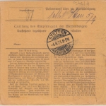 DR - 4x75 Pfg. Germania Mehrfachfrankatur Paketkarte Tailfingen - Stetten 1921