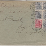 DR - 5x2+10 Pfg. Germania o.Wz. Brief n. ÖSTERREICH Falkenstein - Graz 1903