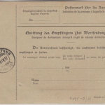 DR - 2x40 Pfg. Germania Paketkarte i.d. SCHWEIZ Luckenwalde - Winterthur 1912