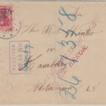 DR - 10 Pfg. Germania Brief n. USA Sondertarif ! Saaralben - Washington 1910