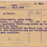 DR - 1 1/4 M. Germania Perfin DLG Karte Berlin Hasloch 1922