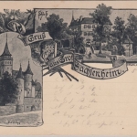 DR - 10+20 Pfg Germania o.Wz. Eilkarte Gruss aus Grosssachsenheim Stuttgart 1903