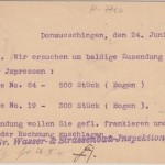 DR - 5 Pfg. FdA 16 Dienstpostkarte Bahnpost Konstanz Offenburg Zug 1419 1905