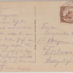 DR - 1,50 M. Reichspostamt c-Farbe Karte Bahnpost Fulda Gersfeld Zug 2419 1922