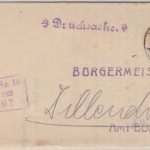 DR - 2 Pfg. FdA 16 Drucksache Bonndorf - Dillendorf 1905 SELTEN !!!!