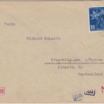 Schweiz - 30 C. Juventute Alpenakelei Zensurbrief Brugg - Trechtlingen 1944