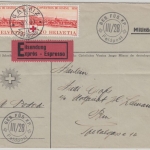 Schweiz - 2x20 C. 75 J. Rotes Kreuz Militärpost Eilbrief Galmitz - Bern 1939