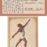 Schweiz - 50. Eidgen. Turnfest Luzern 1928 farb Sonderkarte Luzern - Berlin 1928