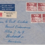 Schweiz - 4x20 C. Freimarken Luftpost Einschreibebrief n. RUMÄNIEN Kreuzlingen