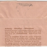 Schweiz - 5 C Edelweiß Ganzsache Streifband Drucksache z. erm Gebühr Zürich 1957