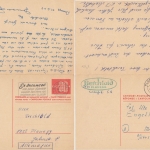 Schweiz - 30/30 C Ziffer Ganzsache Doppelkarte Lausanne - Planegg - München 1969