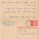 Schweiz - 30/30 C Ziffer Ganzsache Doppelkarte Lausanne - Planegg - München 1969