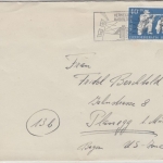 Schweiz - 40 C. Pro Patria Sportschießen Brief Basel - Planegg 1950