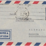 Spanien - 2 Pta. Hl. Franz Xaver Luftpostbrief Madrid - Mannheim 1953