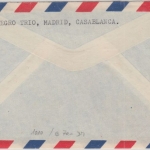 Spanien - 2 Pta. Hl. Franz Xaver Luftpostbrief Madrid - Mannheim 1953