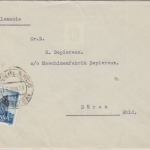 Spanien - 3 Pta. Ano Santo Compostelano Luftpostbrief (?) - Düren 1954