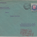 Litauen - 60 C. Vytautas Einschreibebrief Kaunas - Dresden 1931