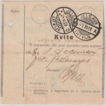 Lettland - 20 S. Staatsgründung Postanweisung Riga - Jelgava 1928