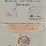 Bulgarien - 2x25 St. Zar Ferdinand Einschreiben Geschäftspapiere Sofia 1918 n.