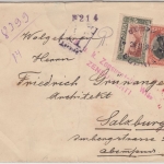Bulgarien - 30 St. Kloster Rila u.a. Einschreibebrief Sofia - Wien 1917 Zensur