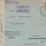 Bulgarien - 12 L. Zar Boris Luftpost Zensurbrief Sofia - Salzburg 1941