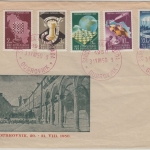 Jugoslawien - Schach Olympiade Dubrovnik Satz Schmuckkuvert SST 1950 kein FDC