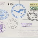 BRD Friedrichshafen 1990 Jungfernfahrt 1-Mann-Heissluftschiff Zuleitung Erstflug