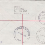 Papua Neuguinea - Finschhafen 1995 Einschreibebrief 60+90 t Oldtimer Automobil