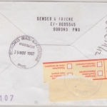Papua Neuguinea - Tabubil 1997 Einschreibebrief K1+50 t Korallen