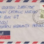 Papua Neuguinea - Mount Hagen 199 Luftpostbrief 21 a. 45 t Paradiesvogel