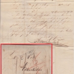 Württemberg/Bayern-Pfalz - Heidenheim 1846 L2 Portobrief n. Edenkoben
