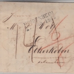 Württemberg/Bayern-Pfalz - Heidenheim 1846 L2 Portobrief n. Edenkoben