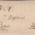 Württemberg - Ellwangen Postablage Zoebingen Brief n. Pfahlheim