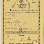 Hannover - Bevensen 1864 Aufgabeschein f. Chargebrief n. Celle