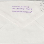 BRD/VGO - Emmerich 3.10.90 Mischfrankatur Eilbrief n. Dresden Deutsche Einheit