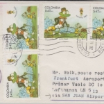 Kolumbien - Lufthansa 1st-Flug La Paz Frankfurt a.M. Etappe San Juan FFM 1981